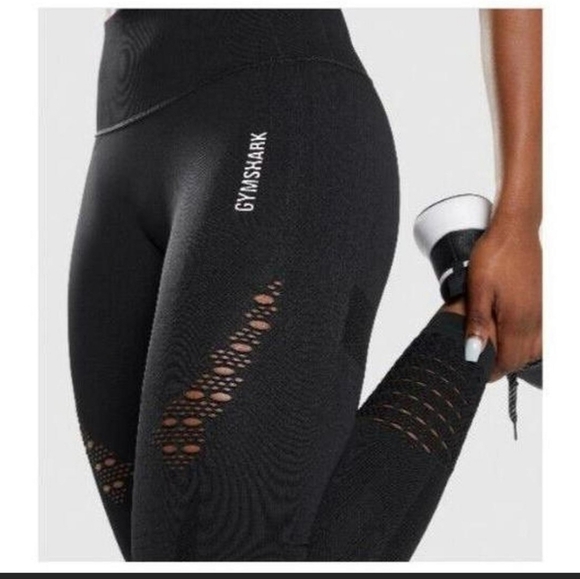 GYMSHARK Gymshark Women's XS Energy Seamless Legging Black High Rise Full Length - Picture 9 of 9